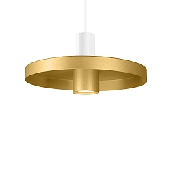 Pendelleuchte ODREY CEILING SUSP 1.2 PAR16 W-G max. 12W GU10 100-240VAC, IP20, wei� matt, gold