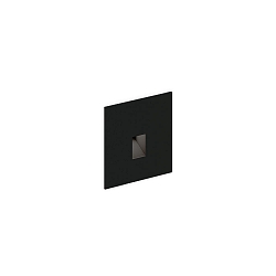 LED Wandeinbauleuchte STRIPE WALL REC 0.7 LED 3000K B 1/2W 350/700mA 3V CRI80, schwarz matt