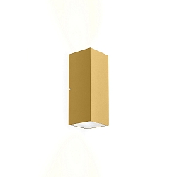 LED Wandleuchte TRAIN 2.0, 2-seitig, 8W 2700K 490lm 36�, CRi >90, dimmbar, gold