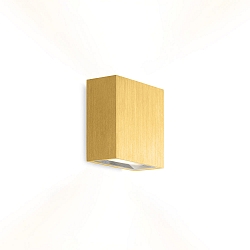 LED Wall luminaire CENTRAL 2.0, Up&Down, 8W 3000K, CRi >90, dimmable, gold