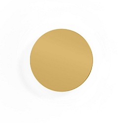 LED Wandleuchte MILES 2.0 ROUND, indirekt, � 19cm, 8W 3000K, CRi >90, dimmbar, gold