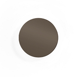 LED Wandleuchte MILES 2.0 ROUND, indirekt, � 19cm, 8W 2700K, CRi >90, dimmbar, bronze