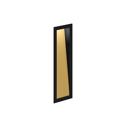 LED Wandeinbauleuchte THEMIS WALL REC 2.7 LED 2700K K 3/5W 500/700mA 6V CRI80, schwarz matt, gold