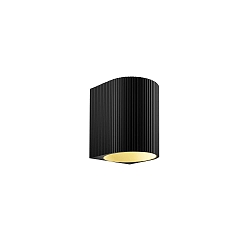 LED Wandleuchte TRACE WALL SURF 1.0 LED 2700K CH 8W 220-240VAC DIM CRI90, schwarz matt, champagner