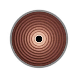 LED Wandleuchte TAPIS SOFT WALL SURF 1.0 LED 3000K OF 9W 220-240VAC DIM CRI90, rot