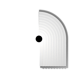 LED Wandleuchte TAPIS SOFT WALL SURF 3.0 LED 3000K WF 9W 220-240VAC DIM CRI90, wei�