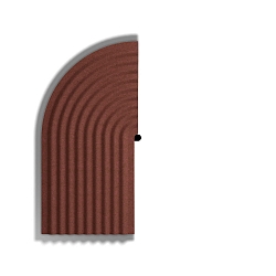 Dekorelement f�r TAPIS SOFT WALL SURF 4.1 OF, rot