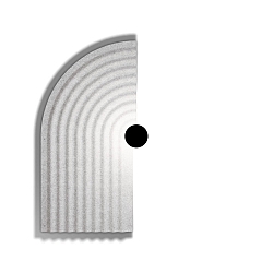 LED Wandleuchte TAPIS SOFT WALL SURF 4.0 LED 3000K MF 9W 220-240VAC DIM CRI90, marmor, grau