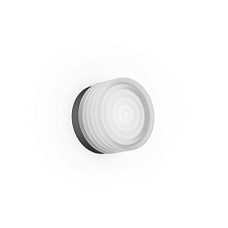 wall luminaire HAJO IP44 1.0 IP44, black matt dimmable
