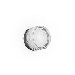 wall luminaire HAJO IP44 1.0 IP44, black matt dimmable