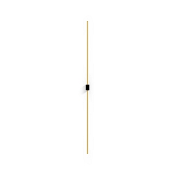 LED Design Wall luminaire FINLIN 2.0, 105cm, 12W 3000K, CRi >90, dimmable, black gold