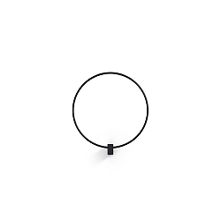 LED Wandleuchte FINLIN ROUND WALL SURF 1.0 LED 3000K B 16W 220-240VAC DIM CRI90, schwarz matt