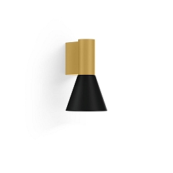 Wandleuchte ODREY WALL SURF 1.3 PAR16 G-B max. 12W GU10 100-240VAC, gold, schwarz matt