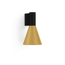 Wandleuchte ODREY WALL SURF 1.4 PAR16 B-G max. 12W GU10 100-240VAC, schwarz matt, gold