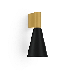 Wandleuchte ODREY WALL SURF 1.5 PAR16 G-B max. 12W GU10 100-240VAC, gold, schwarz matt