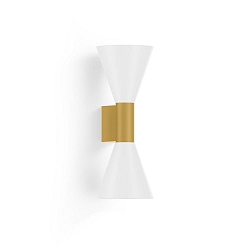 Wandleuchte ODREY WALL SURF 2.4 PAR16 G-W max. 2x12W GU10 100-240VAC, gold, wei� matt