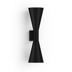 Wandleuchte ODREY WALL SURF 2.5 PAR16 B-B max. 2x12W GU10 100-240VAC, schwarz matt