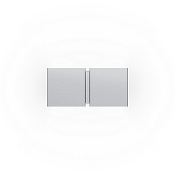 wall luminaire CG SQUARE 2P SMALL G9 IP20, brushed aluminium
