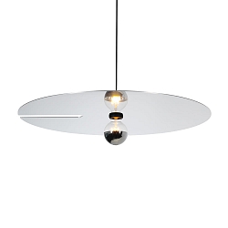 Pendelleuchte MIRRO CEILING SUSP 3.0 E27 LB 6.0m max. 15W G95 220-240VAC, IP20, schwarz matt, alu