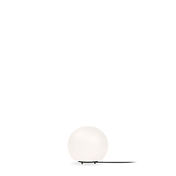 Tischleuchte DRO TABLE 1.0, � 13cm, G9, QT14 max. 5W, Aluminium / Textilkabel / Glas, Wei�