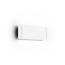 outdoor wall luminaire KIOSK 1.0 up / down, with lens optics IP65, white matt dimmable