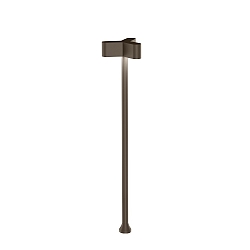 outdoor luminaire KIOSK 1.3 3 flames, adjustable, without socket IP65, bronze, mat dimmable