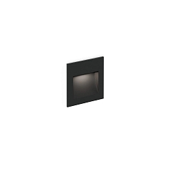 Outdoor LED Wand-Einbauleuchte ORIS OUTDOOR WALL REC 0.8, IP65, 8x8cm, 350-700mA 6V (exkl. BG), 2/5W 3000K, CRi >90, schwarz