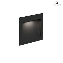 Outdoor LED Treppenstufenleuchte ORIS 1.3, IP65, 13 x 13cm, 350/700mA, 2/4W 3000K, schwarz