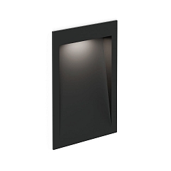 Outdoor LED Wand-Einbauleuchte ORIS OUTDOOR WALL REC 2.0, IP65, 20x13cm, 350-700mA 9V (exkl. BG), 3/7W 3000K, CRi >90, schwarz