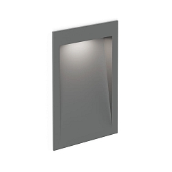 Outdoor LED Wand-Einbauleuchte ORIS OUTDOOR WALL REC 2.0, IP65, 20x13cm, 350-700mA 9V (exkl. BG), 3/7W 3000K, CRi >90, grau