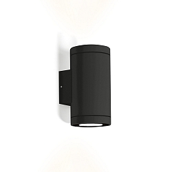 Au�enwandleuchte TUBE WALL 2.0 PAR16, IP65, Up/Down, 2x GU10 max. 35W, Tiefschwarz RAL 9005