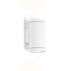 LED Outdoor Wall luminaire TUBE 2.0, IP65, 2-sided, 2x 8W 3000K 38�, CRi >90, dimmable, white