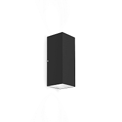 LED Au�enwandleuchte TRAIN 2.0, IP65, 2-seitig, 8W 3000K 38�, CRi >90, dimmbar, schwarz