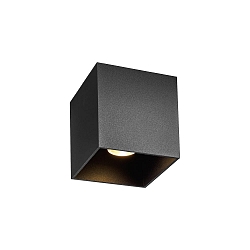 LED Outdoor Deckenleuchte BOX OUTDOOR CEILING SURF 1.0 LED 3000K B 8W 220-240VAC DIM CRI90, schwarz matt