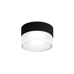 ceiling luminaire BLAS 1.0 round, surface-mounted version IP65, mat, deep black dimmable