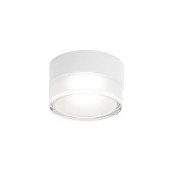 ceiling luminaire BLAS 1.0 round, surface-mounted version IP65, mat, traffic white dimmable