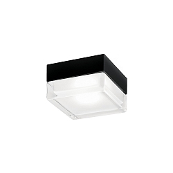 ceiling luminaire BLAS 2.0 square, surface-mounted version IP65, mat, deep black dimmable