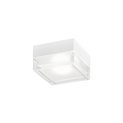 ceiling luminaire BLAS 2.0 square, surface-mounted version IP65, mat, traffic white dimmable