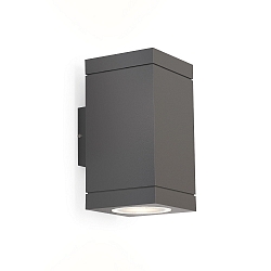 Au�enwandleuchte TUBE CARR� 2.0 PAR16, IP65, 2-seitig, 2x GU10 max. 5W, Dunkelgrau