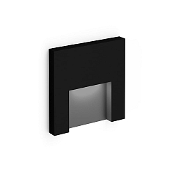 LED Outdoor Wandeinbauleuchte RETO OUTDOOR WALL REC 1.3 LED 3000K B 5W 24V CRI90, schwarz matt