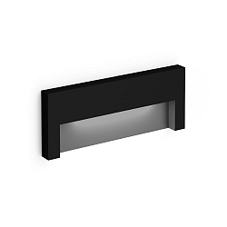 LED Outdoor Wandeinbauleuchte RETO OUTDOOR WALL REC 2.0 LED 3000K B 7W 24V CRI90, schwarz matt