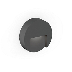 LED Outdoor Wandleuchte RETO ROUND WALL SURFACE OUTDOOR 1.3, rund, 5,1W, 3000K, 160lm, IP65, anthrazitgrau