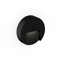 outdoor wall luminaire RETO ROUND WALL SURFACE OUTDOOR 1.3 round IP65, black matt dimmable