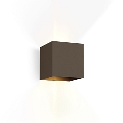 LED Outdoor Wall luminaire BOX 2.0, IP65, Up&Down, 6W 2700K 2x200lm, dimmable, bronze