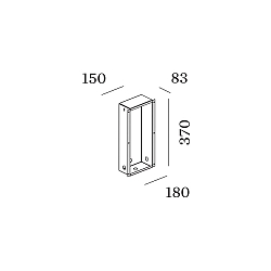 Accessory for LED Stair case luminaire THEMIS 2.7 - recessed housing
