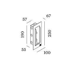 Zubeh�r f�r ORIS 0.7 - Einputzrahmen mit Einputzgeh�use