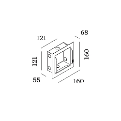 Accessory for ORIS 1.3 - flush mounted frame with flush mounted housing