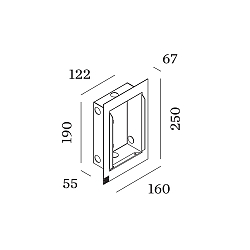 Accessory for ORIS 2.0 - flush mounted frame with flush mounted housing
