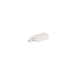 Accessory for 1-phase tracks - End feed-in left, white