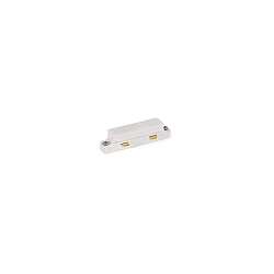 Accessory for 1-phase tracks - coupler straight, 220-240V, 16A, white